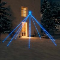 VidaXL Kerstboomverlichting met 576 LED&apos;s binnen en buiten 3,6 m blauw - thumbnail