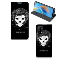 Mobiel BookCase OPPO A74 4G Skull Hair - thumbnail