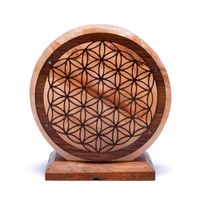 Zoutlamp Flower of Life (5 kg) ca. 22 x 19 cm