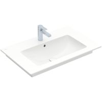 Villeroy & Boch Venticello Wastafel - 80x50cm - 1 kraangat - overloop - wit 41048L01 - thumbnail