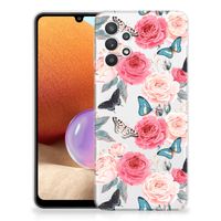 Samsung Galaxy A32 4G | A32 5G Enterprise Editie TPU Case Butterfly Roses