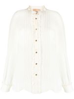 Michael Michael Kors ruffled buttoned shirt - Tons neutres