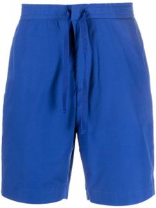 Officine Generale Joaquim drawstring-waist cotton shorts - Bleu