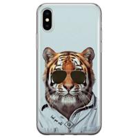 iPhone XS Max siliconen hoesje - Tijger wild