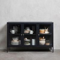 Dressoir Carmel Zwart 3 Delen - Giga Living