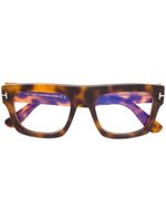 TOM FORD Eyewear lunettes de vue à monture rectangulaire - Marron - thumbnail