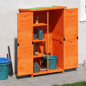 Tuinschuur 83x57x140 cm massief grenenhout bruin