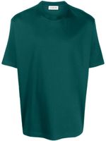 Lanvin logo-embroidered cotton T-shirt - Vert