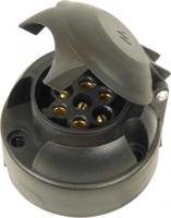 Carpoint stekkerdoos 7 polig 6 cm zwart