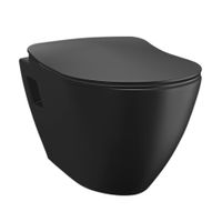 Creavit Design Ophang Wc Met Rvs Sproeier (Bidet), Mat Zwart TP325