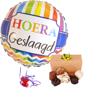 Geslaagd ballon + 150 gram bonbons