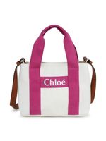 Chloé Kids sac porté épaule à logo appliqué - Blanc - thumbnail