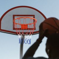 Basketbal Hoepel Wandmontage Basketbal Hoepel Professionele Dunking Indoor/Outdoor Basketbal Hoepel Oranje-Rood - thumbnail