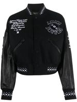 AMIRI logo-embroidered bomber jacket - Noir - thumbnail