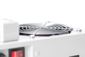 Digitus DN-19 FAN-2-WM-I 19 inch 2 x Verlichting voor patchkast Geschikt voor kastdiepte: vanaf 300 mm Grijs-wit (RAL 7035)