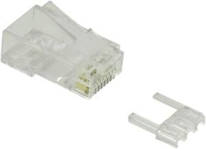 Value 21.99.3062 VALUE Modular Plug niet afgeschermd, cat. 6 (Class E), 10 stuks 21.99.3062 Stekker, recht Transparant 10 stuk(s)