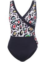 Badpak gevoerd voorpand Van Sunflair zwart