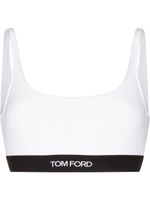 TOM FORD soutien-gorge à bande logo - Blanc