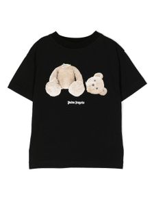 Palm Angels Kids t-shirt en coton à imprimé ourson - Noir