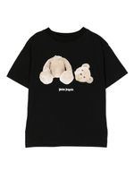 Palm Angels Kids t-shirt en coton à imprimé ourson - Noir - thumbnail