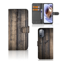 Motorola Moto G31 | G41 Book Style Case Steigerhout - thumbnail