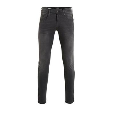 REPLAY slim fit jeans Anbass Hyperflex zwart