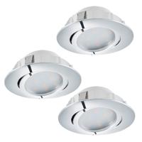 Eglo Led plafondspot Pineda Round (3x) 3x6w - 3000K - 8,4cm chroom 95852 - thumbnail