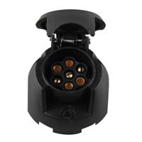 Pro+ Stekkerdoos 7 + 1 Polig PVC Zwart