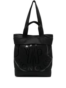 Moncler sac cabas à logo imprimé - Noir