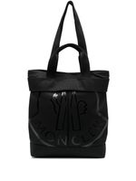 Moncler sac cabas à logo imprimé - Noir - thumbnail