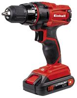 Einhell Accuschroefboormachine TC-CD 18-2 Li (lithium-ionen, 18 V, 2-versnellingen, spindelvergrendeling, 18+1 koppelinstellingen, incl. LED-licht)