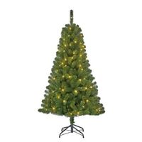 Kerst kunstboom Charlton 340 tips met Kerstverlichting 155 cm   -