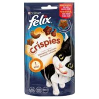 NESTLE POLSKA Delicia Felix Droogvoer voor katten, 45 g, Crispies Wołowina, kura/8