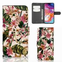 Samsung Galaxy A70 Hoesje Flowers