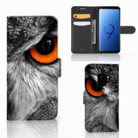 Samsung Galaxy S9 Telefoonhoesje met Pasjes Uil - thumbnail