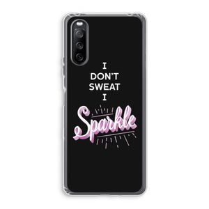 Sparkle quote: Sony Xperia 10 III Transparant Hoesje