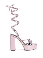 Giuseppe Zanotti sandales Flavienne 120 mm à effet métallisé - Rose