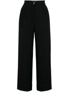 CHANEL Pre-Owned pantalon en laine à coupe ample (1998) - Noir