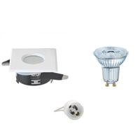 LED Spot Set - OSRAM Parathom PAR16 930 36D - Aigi - GU10 Fitting - Waterdicht IP65 - Dimbaar - Inbouw Vierkant - Mat