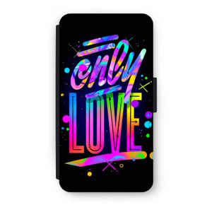 Only Love: iPhone XS Flip Hoesje