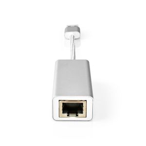 USB-Adapter | USB 3.2 Gen 1 | USB Type-A | RJ45 Female | Verguld | Recht | 0.20 m | Rond | Gebreid /