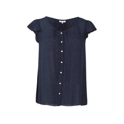 Paprika blouse met textuur marine