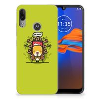 Motorola Moto E6 Plus Telefoonhoesje met Naam Doggy Biscuit - thumbnail