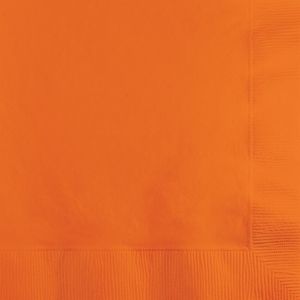 20x Oranje kleuren thema servetten 33 x 33 cm