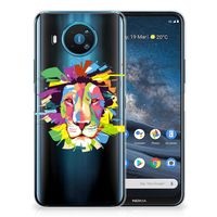 Nokia 8.3 Telefoonhoesje met Naam Lion Color - thumbnail