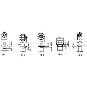 Fischer Elektronik IB 1 Isolatiebus 1 stuk(s) Buitendiameter: 3.9 mm, 7.1 mm Binnendiameter: 3.1 mm