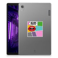 Lenovo Tab M10 HD (2de generatie) Leuke Siliconen Hoes Popart Princess