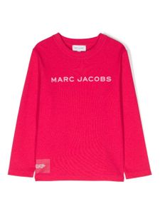 Marc Jacobs Kids t-shirt longues manches à logo imprimé - Rose