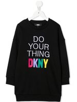 Dkny Kids robe-sweat 'Do Your Thing' - Noir - thumbnail