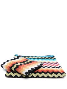 Missoni Home lot de 2 serviettes de bain à motif zigzag - Noir